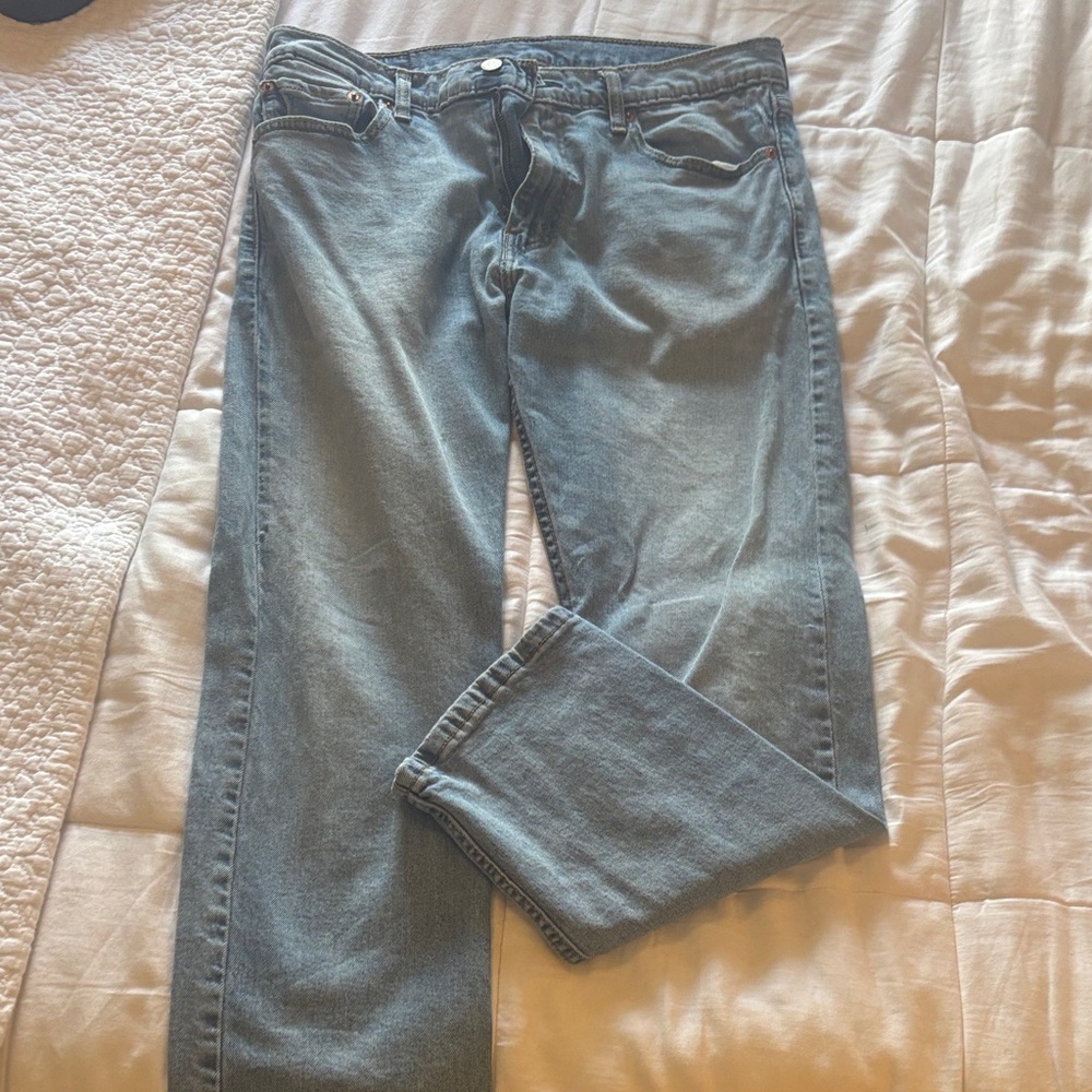 Levi's Light Blue Straight Jeans for Men